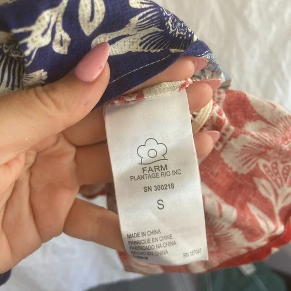 Farm Rio Mixed Pineapple Garden Mini Dress Small - Picture 5 of 16